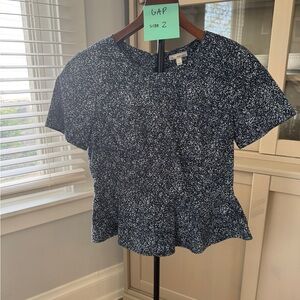 GAP peplum dress top. Size 2